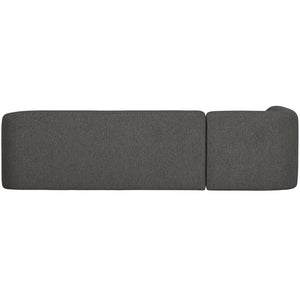 WOOOD Sloping hoekbank links Grijs/Zwart Melange