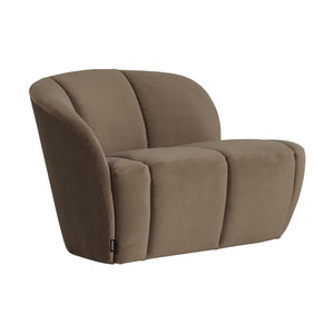 WOOOD Mojo 2-zits bankje links velvet Taupe