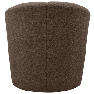 WOOOD Mojo draaifauteuil bouclé bruin melange