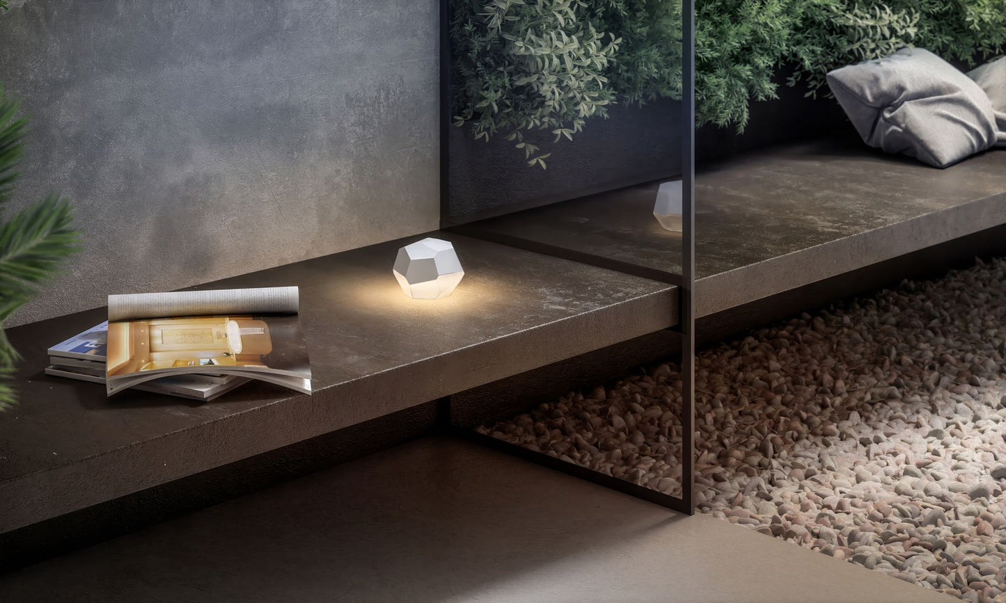 Ubiqua Stone tafellamp outdoor Zwart