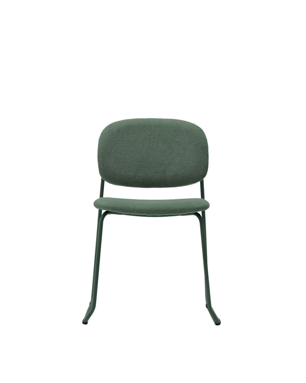 Kave Home Meli eetkamerstoel chenille Groen