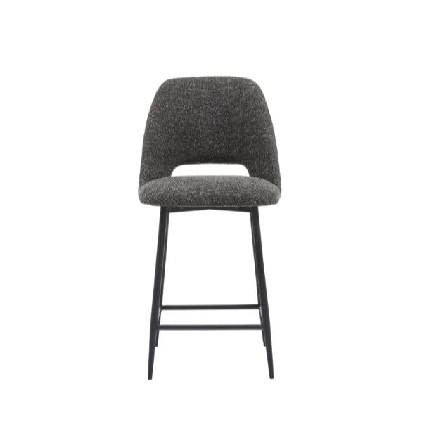 HelloChair HC53 Joku barkruk Sneak Antraciet vierpoot zwart