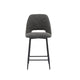 HelloChair HC53 Joku barkruk Sneak Antraciet vierpoot zwart