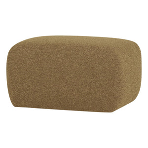 WOOOD Mojo Base poef bouclé Geel/Bruin