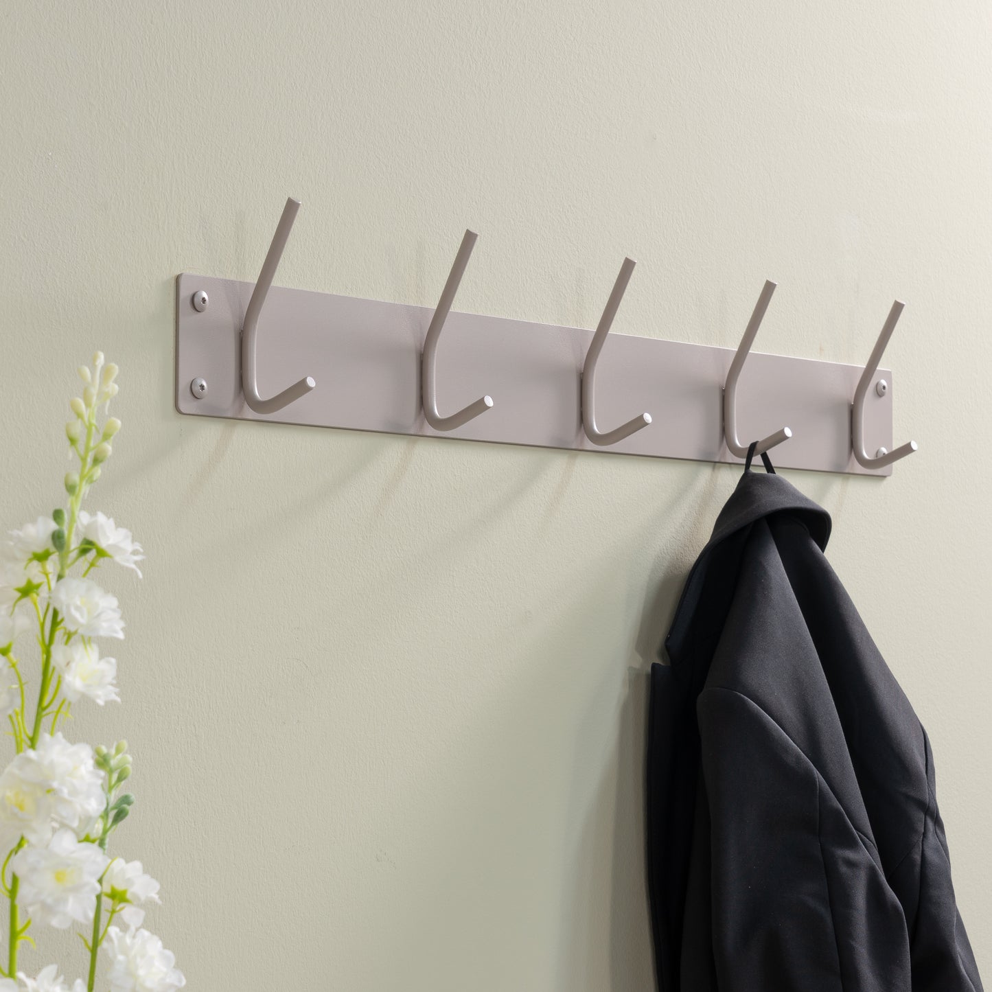 Spinder Design Fusion 5 wandkapstok Silky Taupe