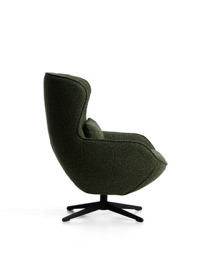 Kave Home Sorile fauteuil chenille Dark green