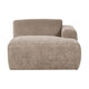 WOOOD Mojo Base chaise longue bank arm rechts wollig Donkerzand