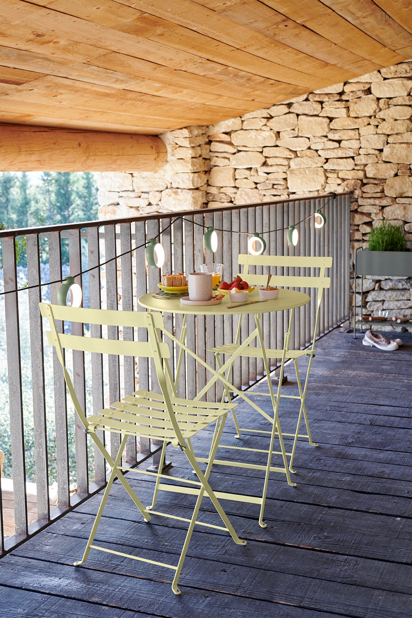 Fermob Bistro tuinstoel staal Storm grey