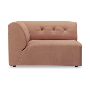 HKliving Vint 1,5-zits bank left Linen Dusty Rose