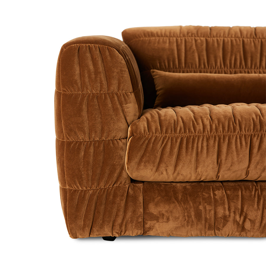 HKliving Club bank royal velvet Caramel