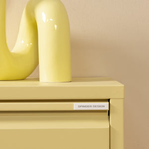 Spinder Design Billy 2 schoenenkast Butter Yellow