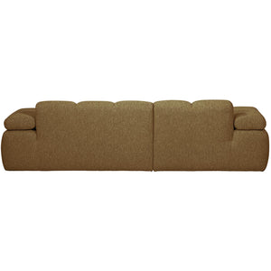 WOOOD Mojo chaise longue bank links bouclé Geel/Bruin Melange