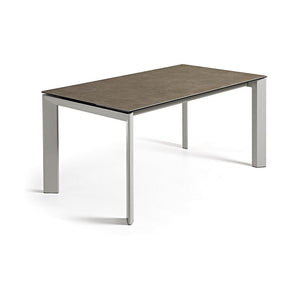 Kave Home Axis eettafel uitschuifbaar 140/200x90 cm Grijs