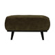 WOOOD Statement hocker Ribstof Warm Groen