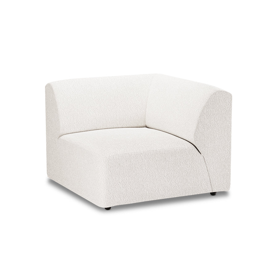 HKliving Jax bank right corner Boucle Cream