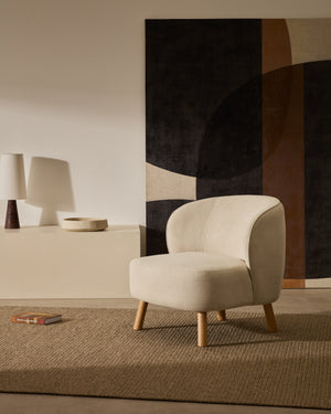 Kave Home Ulit fauteuil Beige naturel
