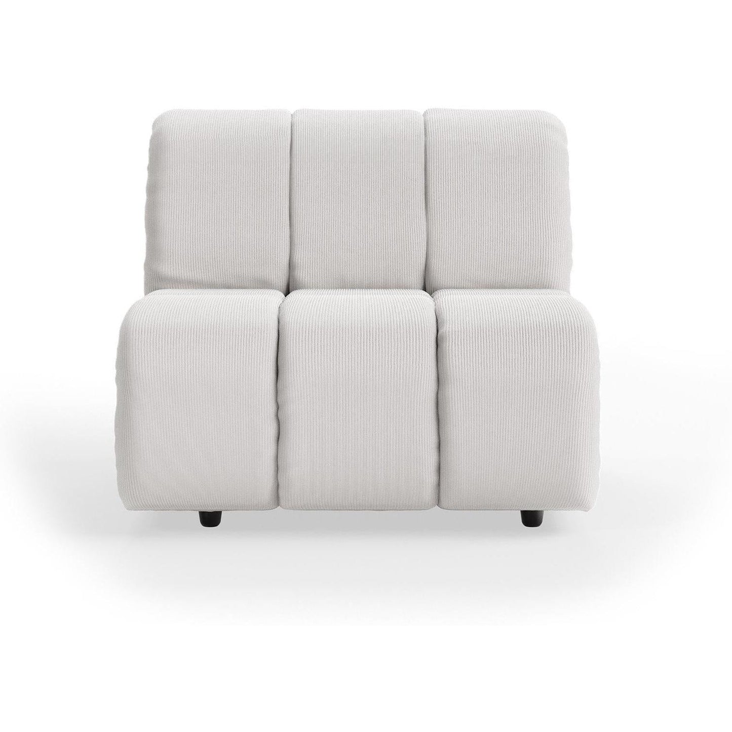 HKliving Wave bank middle Corduroy Rib Cream