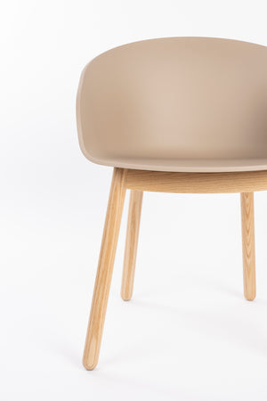 Zuiver Void eetkamerstoel Oak Latte Brown