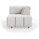 HKliving Wave bank right divan Corduroy Rib Cream