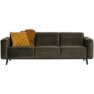 WOOOD Statement 3-zits bank Velvet Warm Groen