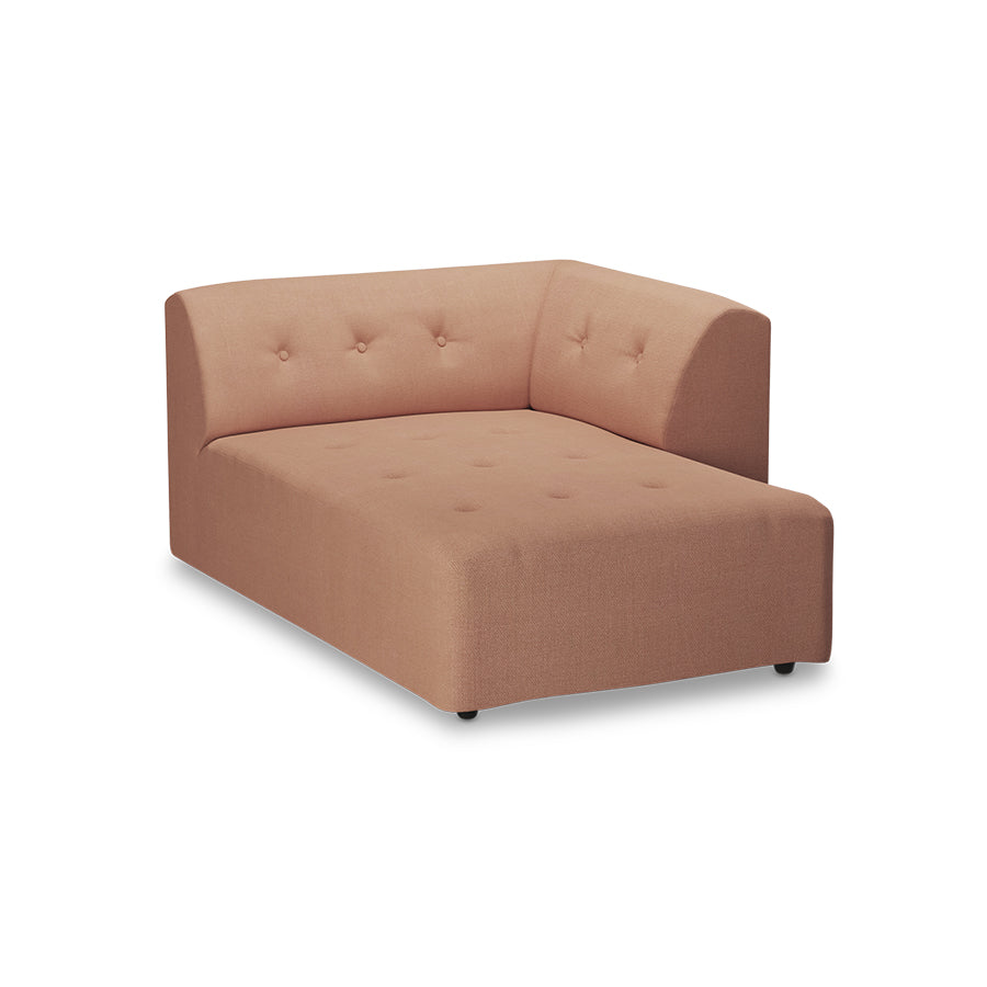 HKliving Vint bank right divan Linen Dusty Rose