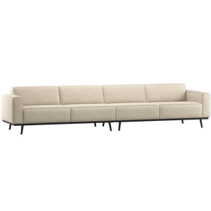 WOOOD Statement XL 4-zits bank 372 cm Beige Melange