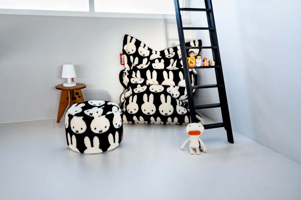 Fatboy Point Teddy X Nijntje poef Zwart/Wit