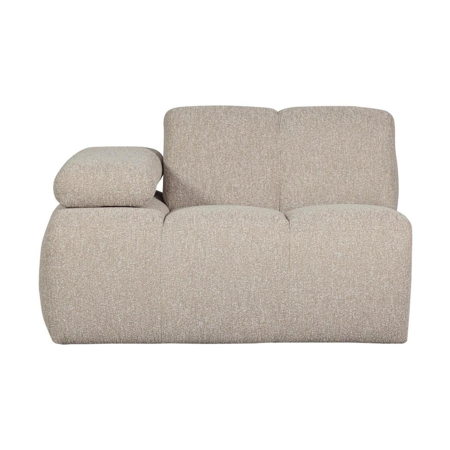 WOOOD Mojo 1-zits bank arm links bouclé Beige