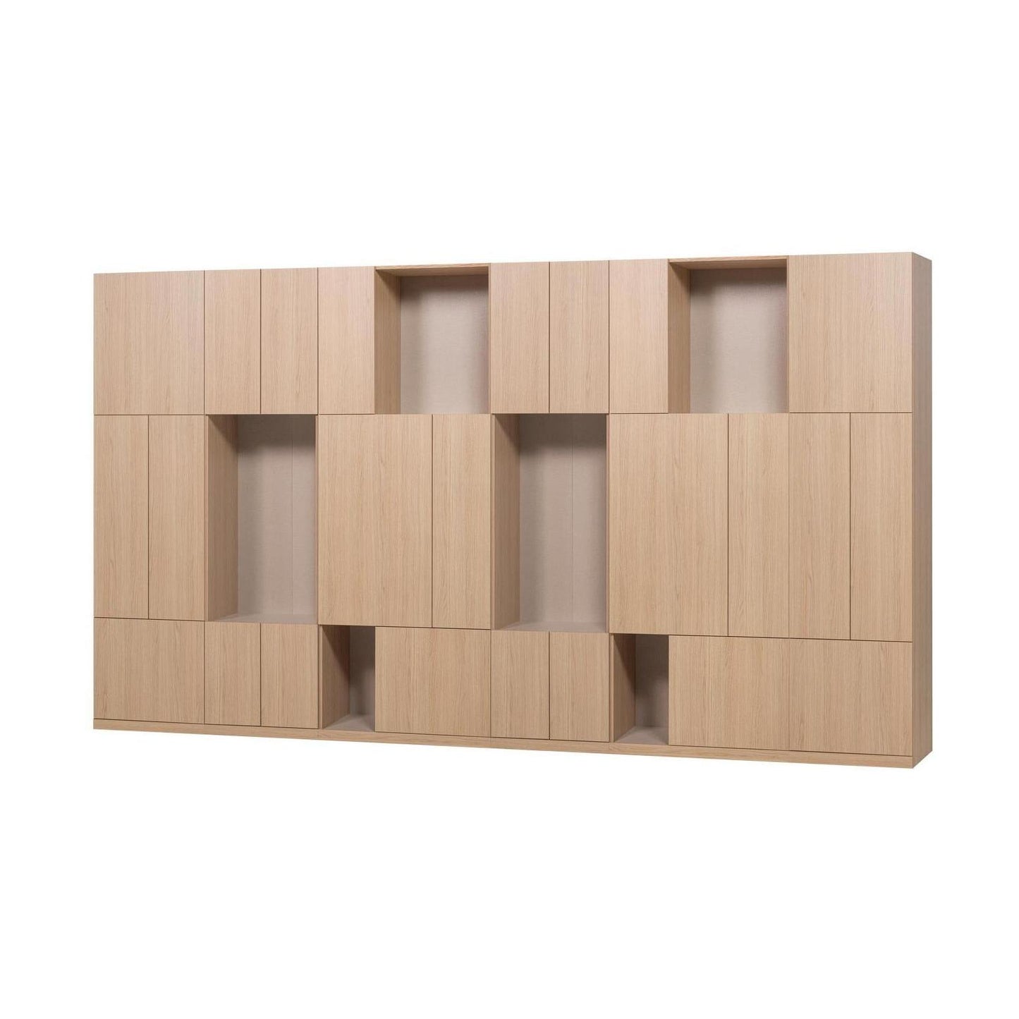 WOOOD Build wandkast 376 cm Naturel