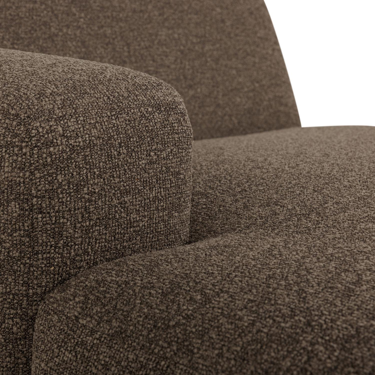 WOOOD Mojo Base chaise longue bank arm links bouclé Bruin