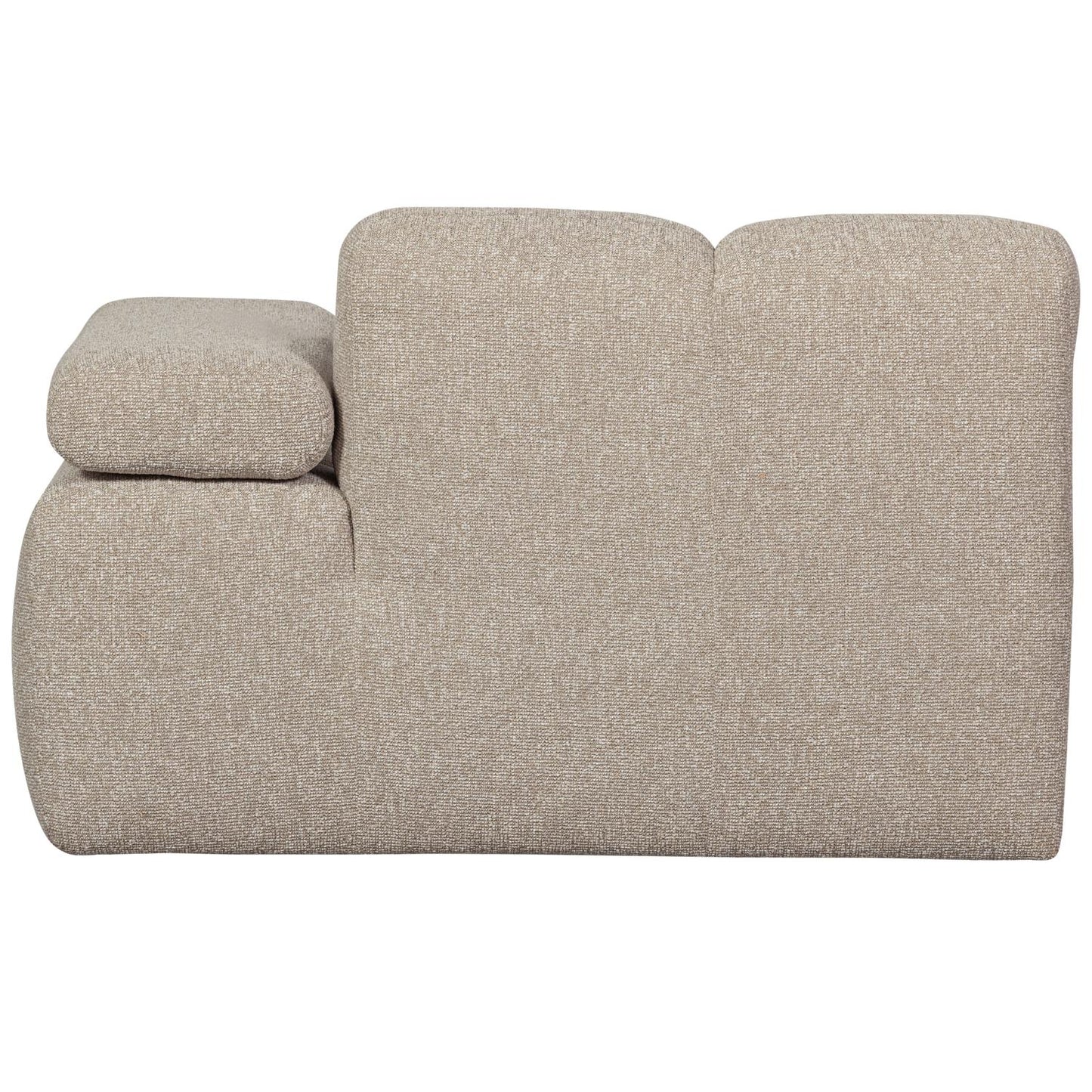WOOOD Mojo chaise longue bank arm rechts bouclé Beige Melange