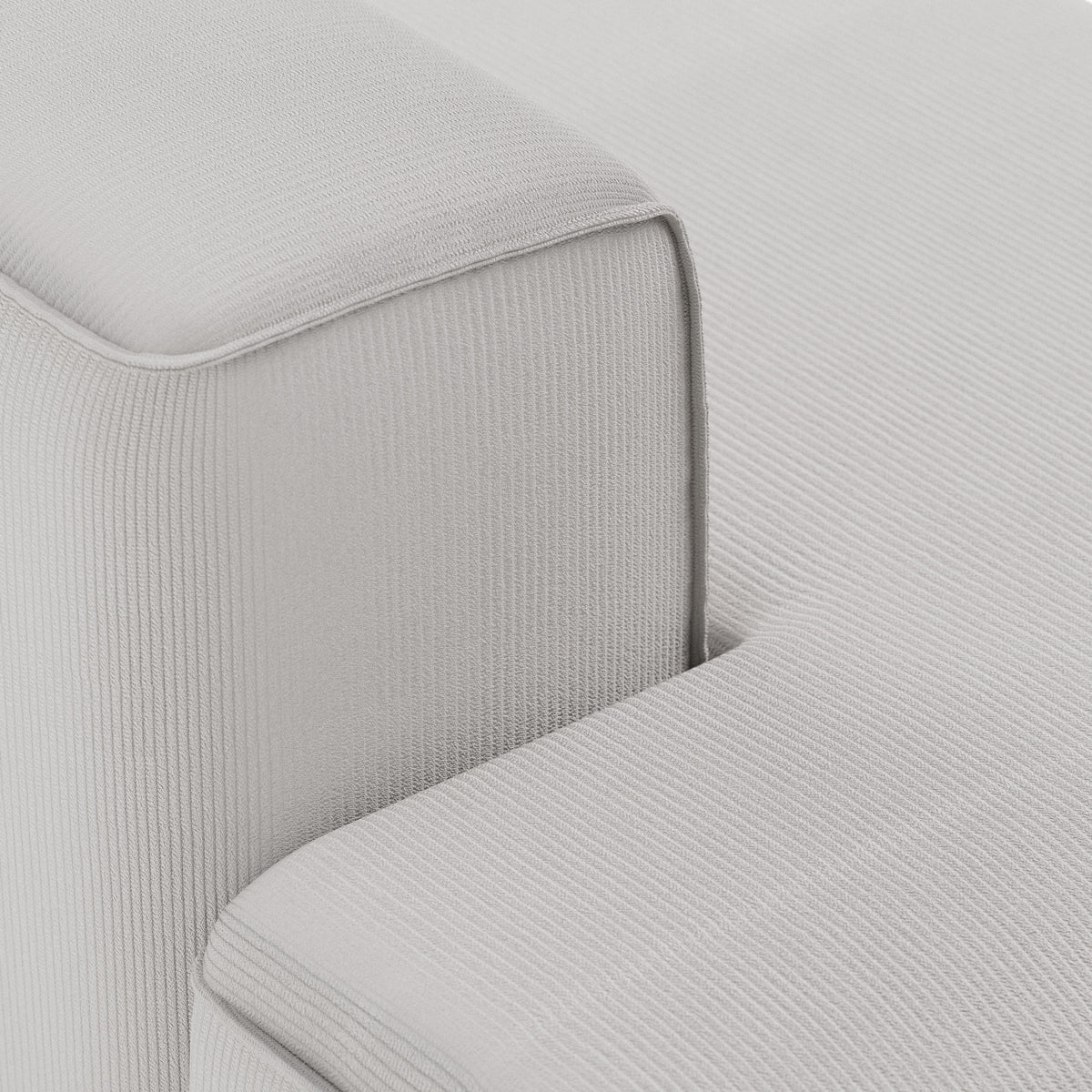 HKliving Flake bank left longchair Corduroy Rib Cream