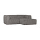 WOOOD Bean chaise longue bank rechts Ribstof Terrazzo