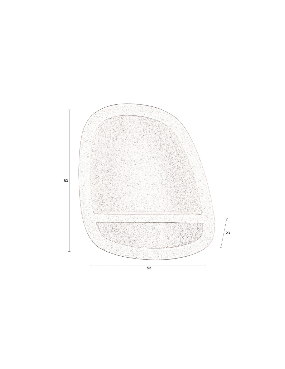Dutchbone Veda wandkast 1 plank Beige