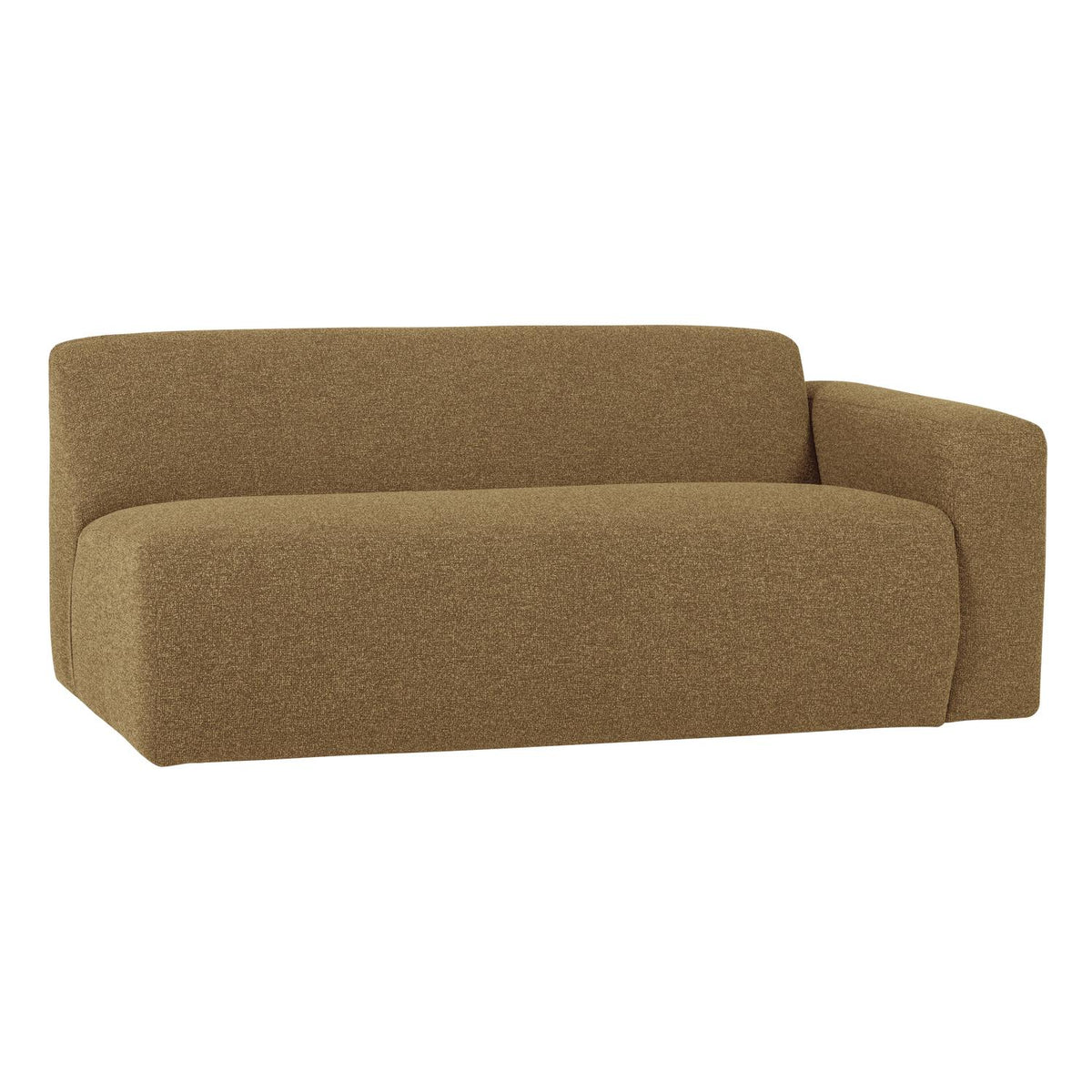 WOOOD Mojo Base 2-zits bank arm rechts bouclé Geel/Bruin