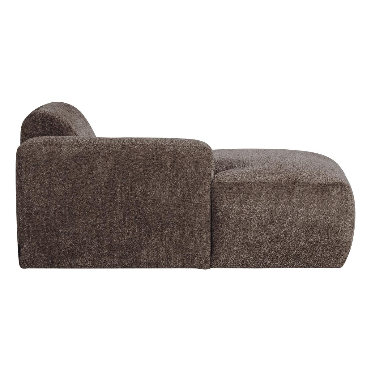 WOOOD Mojo Base chaise longue bank arm links wollig Bruin