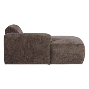 WOOOD Mojo Base chaise longue bank arm links wollig Bruin