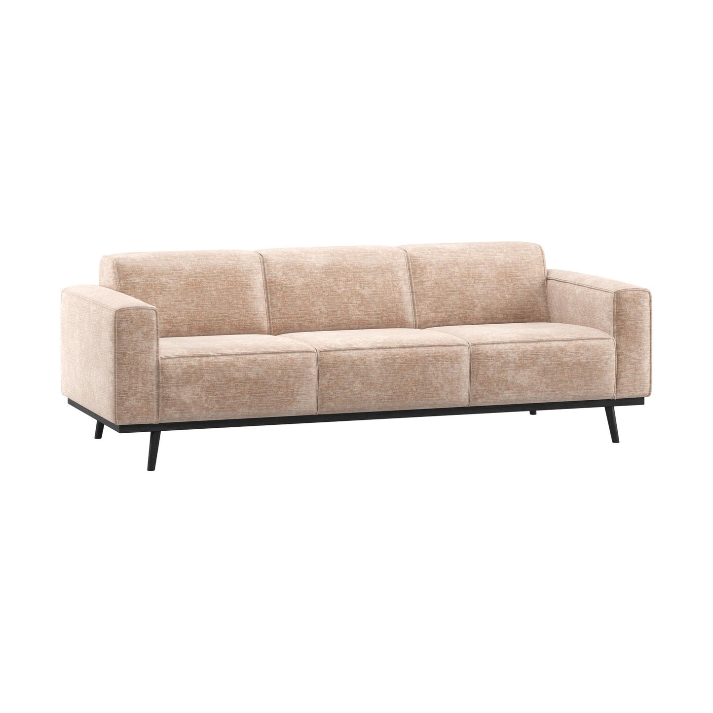 WOOOD Statement 3-zits bank Chenille Velvet Naturel