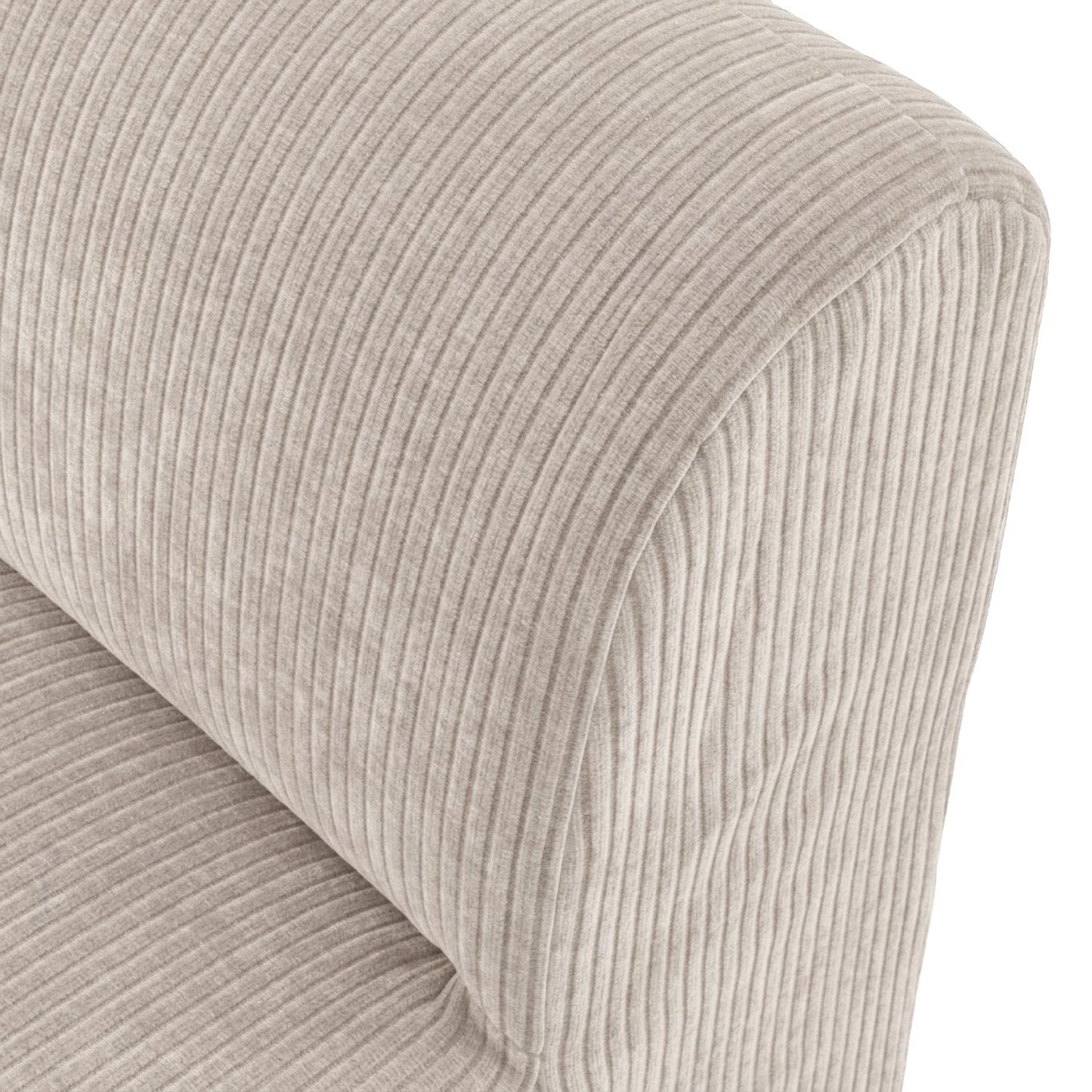 WOOOD Mojo Base eetkamerbank 84 cm met rugleuning rib Ecru
