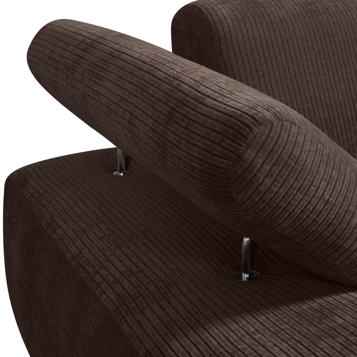 WOOOD Mojo chaise longue bank arm links ribstof Bruin