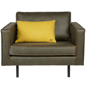 WOOOD Rodeo fauteuil eco-leer Army