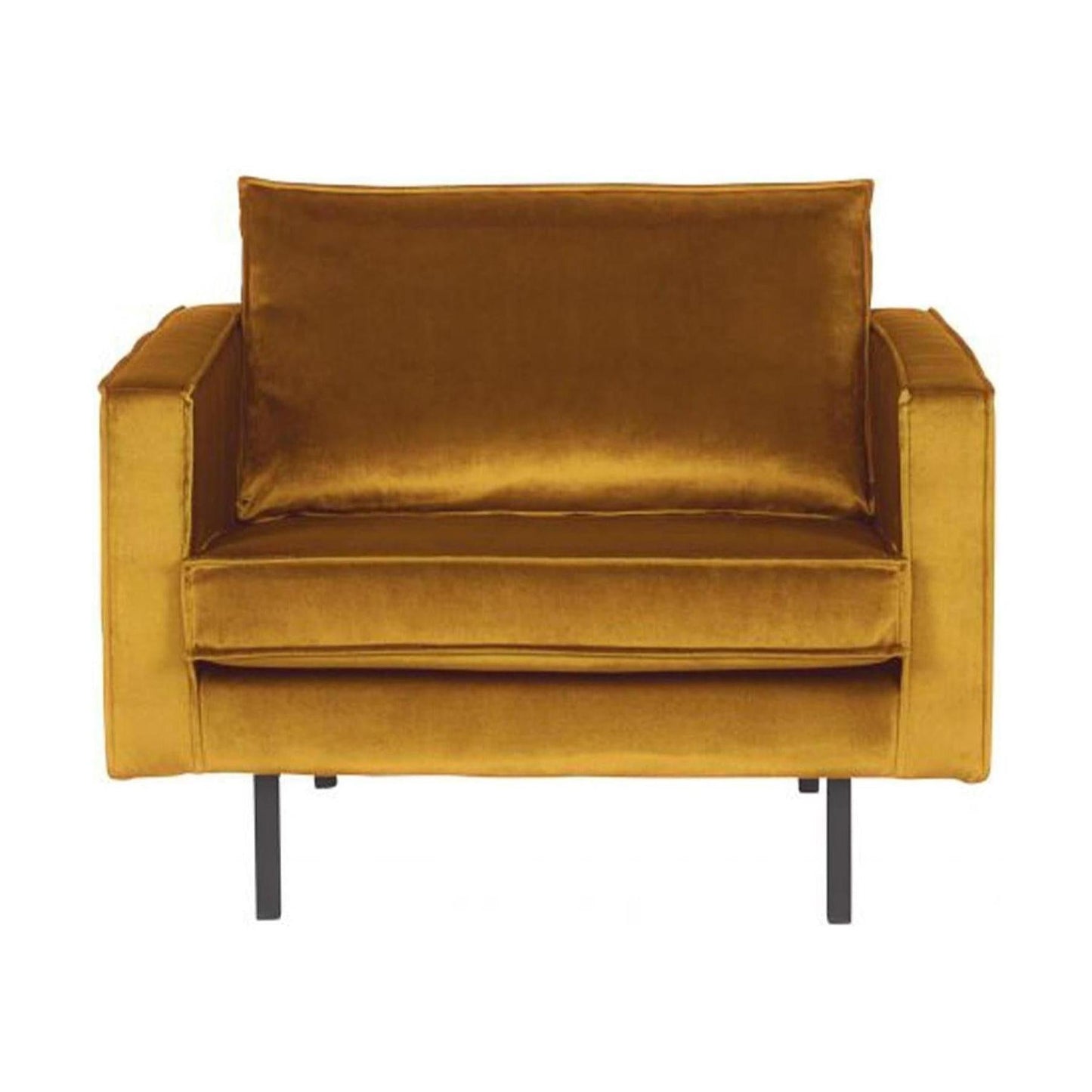 WOOOD Rodeo fauteuil velvet Okergeel