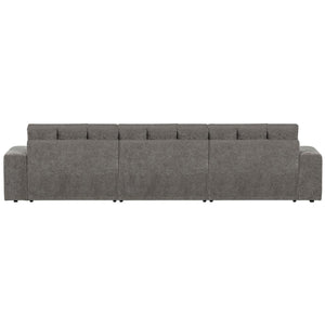 WOOOD Second Date chaise longue bank links velvet Grijs