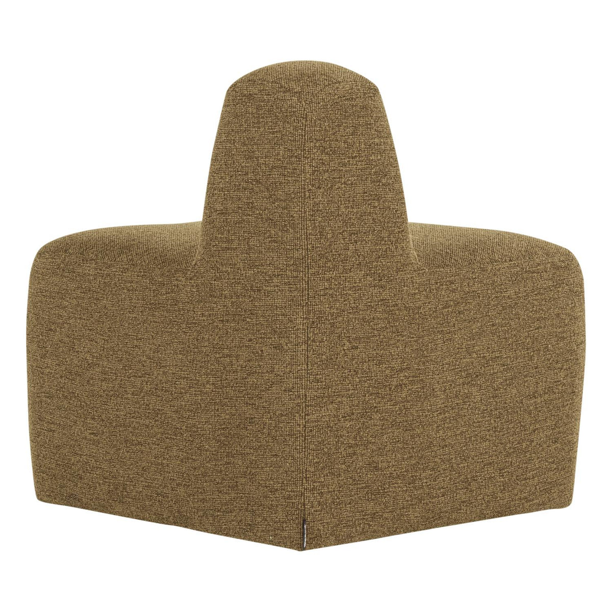 WOOOD Mojo Base eetbank hoek rond bouclé Geel/Bruin
