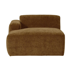 WOOOD Mojo Base chaise longue bank arm links rib Honinggeel