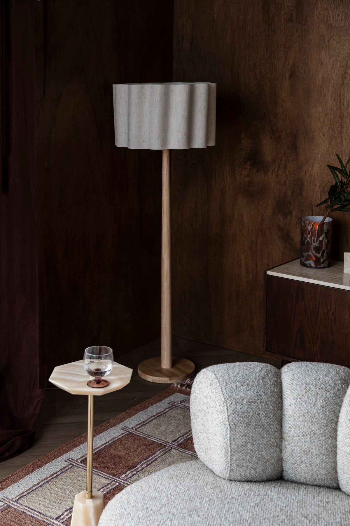 Dutchbone Scallop vloerlamp Naturel