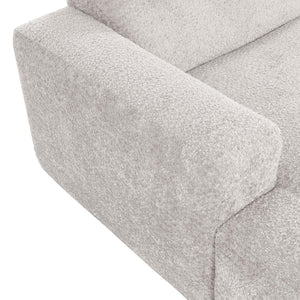 WOOOD Mojo Base chaise longue bank arm links wollig Ecru