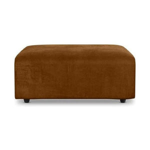HKliving Jax hocker Royal Velvet Caramel