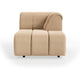 HKliving Wave bank right divan Royal Velvet Cream