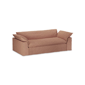 HKliving Nomad bank 244 cm Linen Dusty Rose